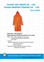 Heavy Duty FR Raincoat Hi-vis color