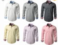 2015 Men's 100% Cotton Oxford Button-Down Long Sleeve Formal Shirts 1