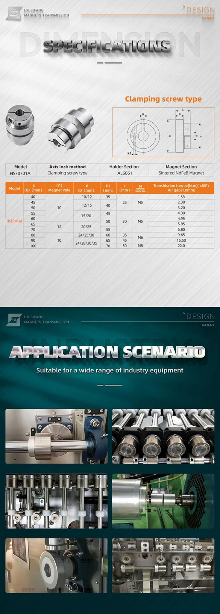 HSF0701A Huisifang no wear and tear easy to install coupling 4