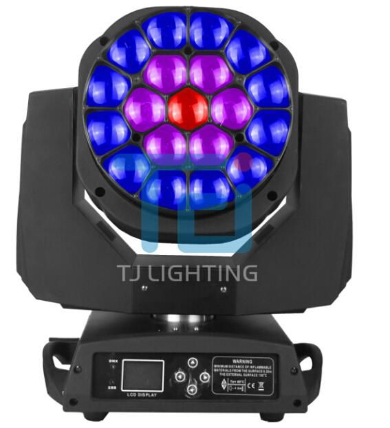 19*15W OSRAM 4IN1 BEE EYE ZOOM LED MOVING HEAD