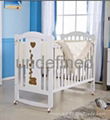 High Quality Wooden Aisibo Baby Crib 1