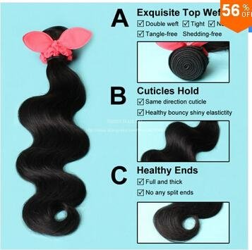 3 Bundles Unprocessed 7A Grade Brazilian Virgin Hair Body Wave Human Hair Weave  3