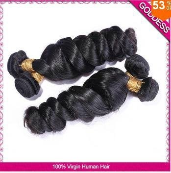Luvin Hair Brazilian Loose Wave Hair 3 Pcs 6A Unprocessed Brazilian Virgin Hair  2