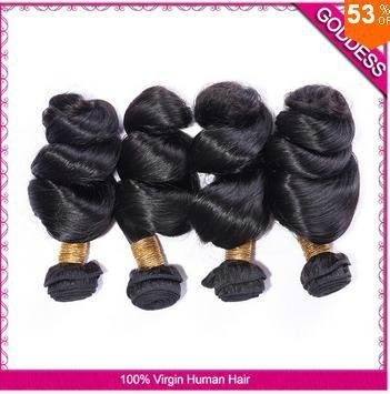 Luvin Hair Brazilian Loose Wave Hair 3 Pcs 6A Unprocessed Brazilian Virgin Hair  4