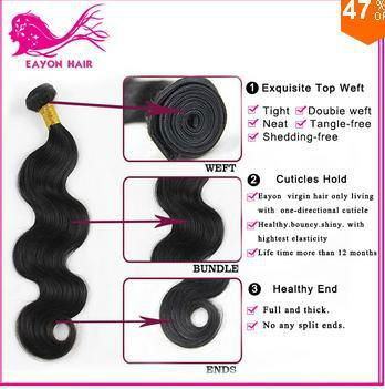 Brazilian Virgin Hair Body Wave 3pcs Lot Unprocessed Virgin Human Hair Weave 6A  2