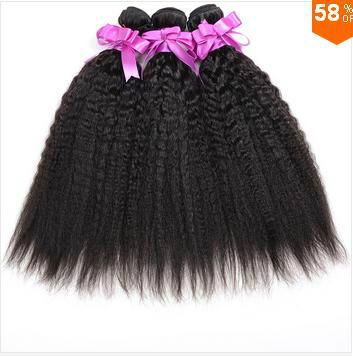 7a Brazilian Virgin Hair Kinky Straight Weave 3Bundles Human Hair Straight Brazi 3