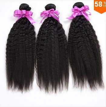 7a Brazilian Virgin Hair Kinky Straight Weave 3Bundles Human Hair Straight Brazi 5