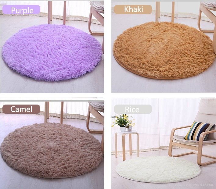 Thick Big Round Floor Carpets For Living Room Bathroom Circle Mat Rug