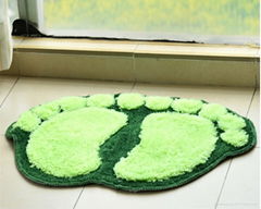 Fashion Cute Footprints Big Feet Bath Mat Door Mats