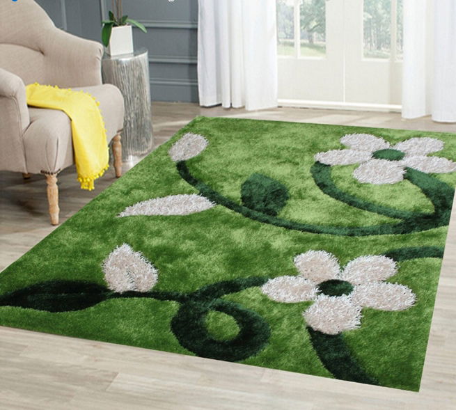 100% polyester shaggy carpet rug 3