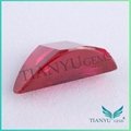wholesale loose cubic zirconia 5# barrel shape synthetic corundum ruby gemstone 2