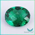 Oval Cut Synthetic Spinel Gemstone Green Spinel For Jewelry Making 1