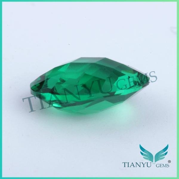 Oval Cut Synthetic Spinel Gemstone Green Spinel For Jewelry Making 3