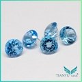 Wholesale Semi Precious gemstones Round Topaz Gem Blue Topaz Stone 4
