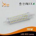 10w R7S led 360 degree led length 118mm 196pcs 2835 SMD competitive price