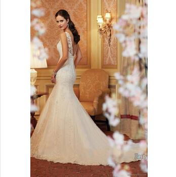 2015 Hot Lace Mermaid Wedding Dress Sexy Bridal Gown Custom Size 2-4-6-8-10-12-1