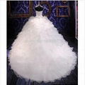 Hot Sale Chapel Train Ball Gown Wedding Dresses With Embroidery Sweetheart And O 2