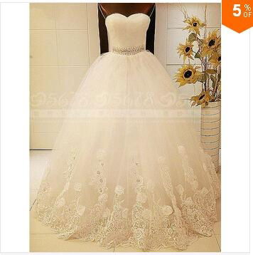 Free Shipping 2015 New Arrival Bridal Wedding Dress 4
