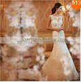 2015 Hot Sale Lace Mermaid Wedding Dress Sexy Bridal Gown Custom Size 2-4-6-8-10 4
