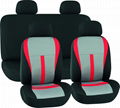 CAR SEAT COVERS BLACK & GREY Polyester Mesh 1