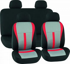 CAR SEAT COVERS BLACK & GREY Polyester Mesh