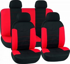 CAR SEAT COVERS RED & BLACK Polyester Mesh HY-S1005 