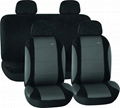 CAR SEAT COVERS GREY & BLACK Knitted