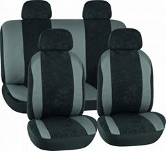 CAR SEAT COVERS GREY & BLACK Velvet  HY-B2003