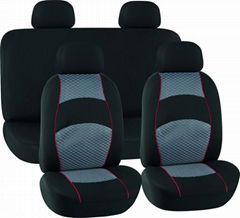 CAR SEAT COVERS GREY & BLACK Jacquard