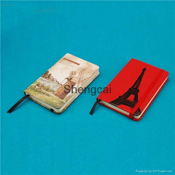 Hot selling school supplies cute printing paper cover pocket notebook  3