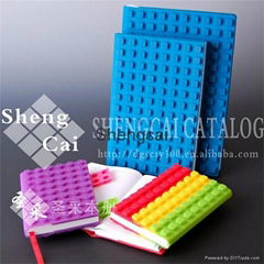 Promotional gift silicone cover journal note book 
