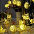 Christmas decorative light the roses