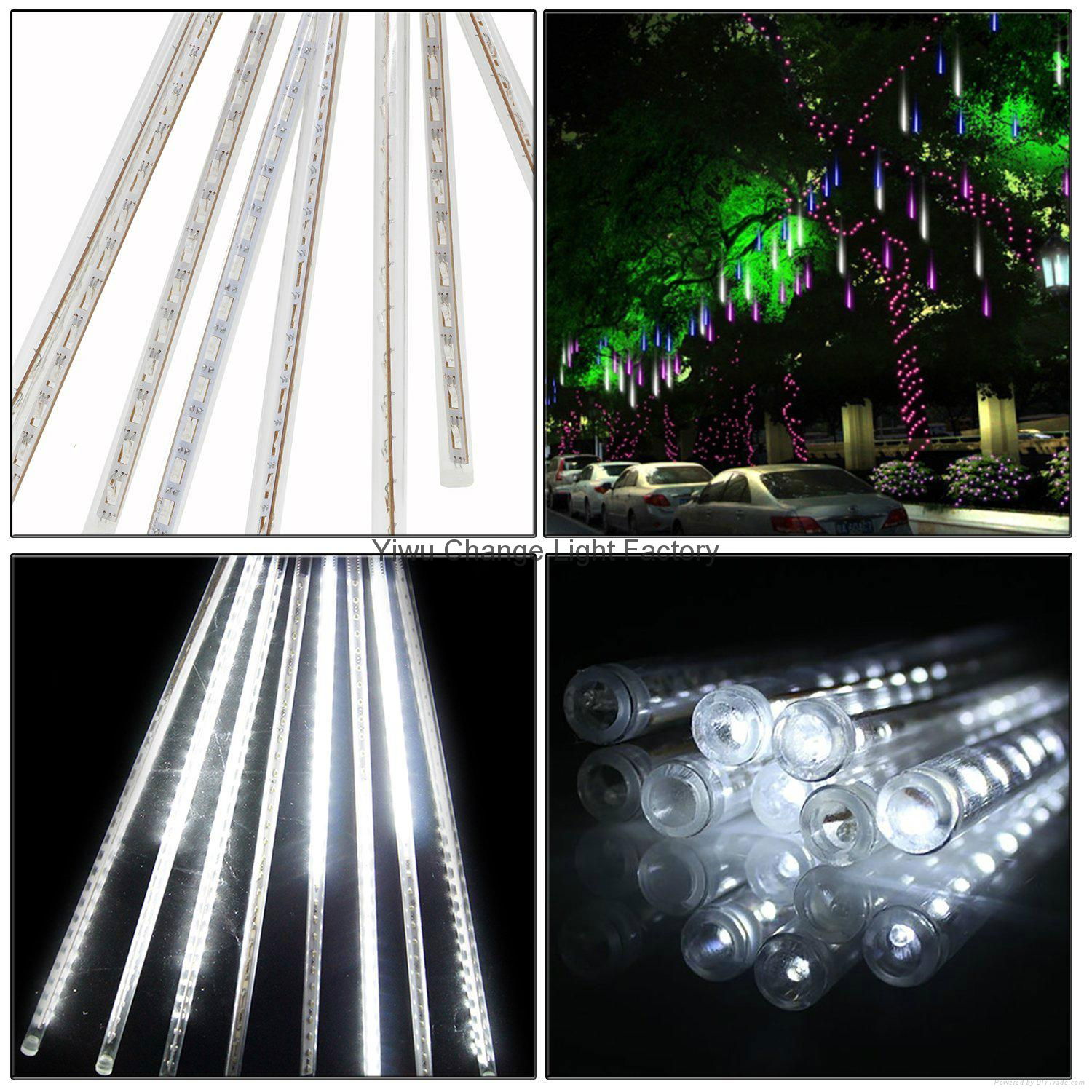 Outdoor landscape garden lighting LED Snowfall light meteor shower lights 5