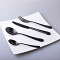 Hot Sale Classic Black Stainless Steel Flatware Western Food Cutlery Set  1