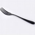 Hot Sale Classic Black Stainless Steel Flatware Western Food Cutlery Set  5