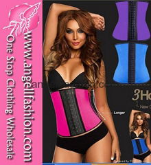 10 Sizes 4 Steel Bones Sexy Latex waist trainer Corset