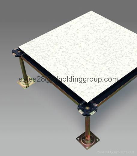 antistatic PVC finished raised floor system 5