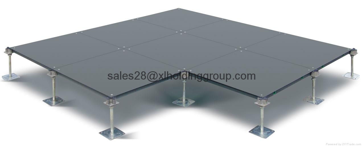 antistatic PVC finished raised floor system 4