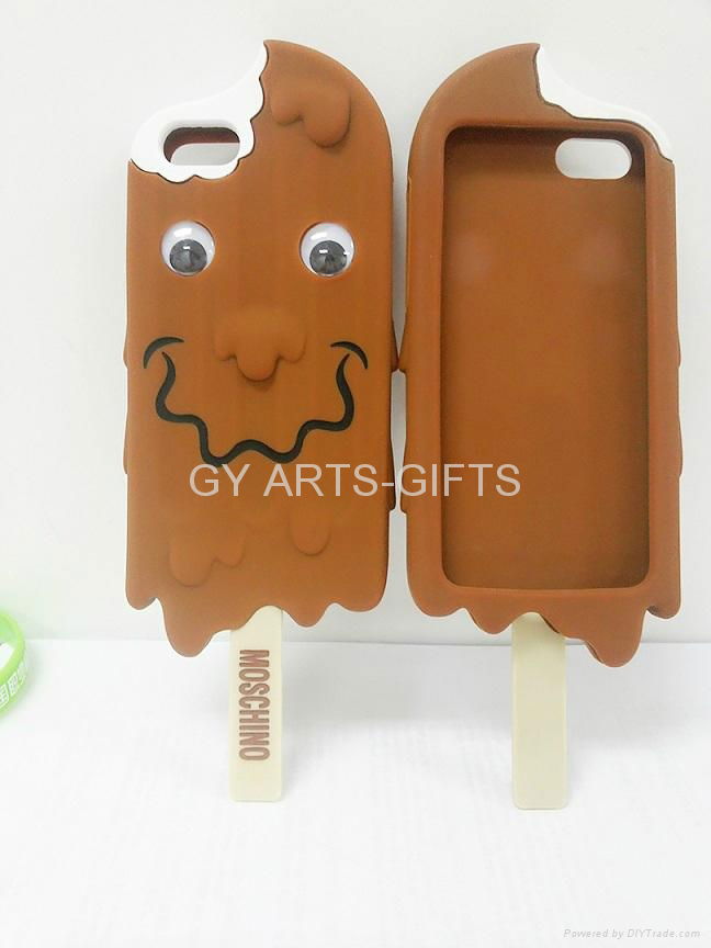          Smart ice cream shape silicon mobile phone case for IPHONE 5s 3