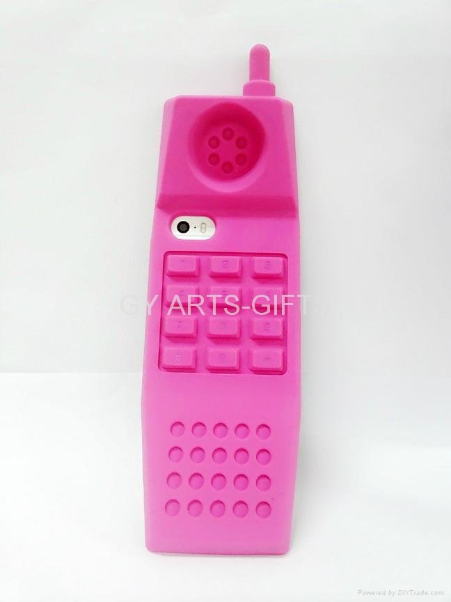          Silicone phone case for IPHONE 5s  Pink 5