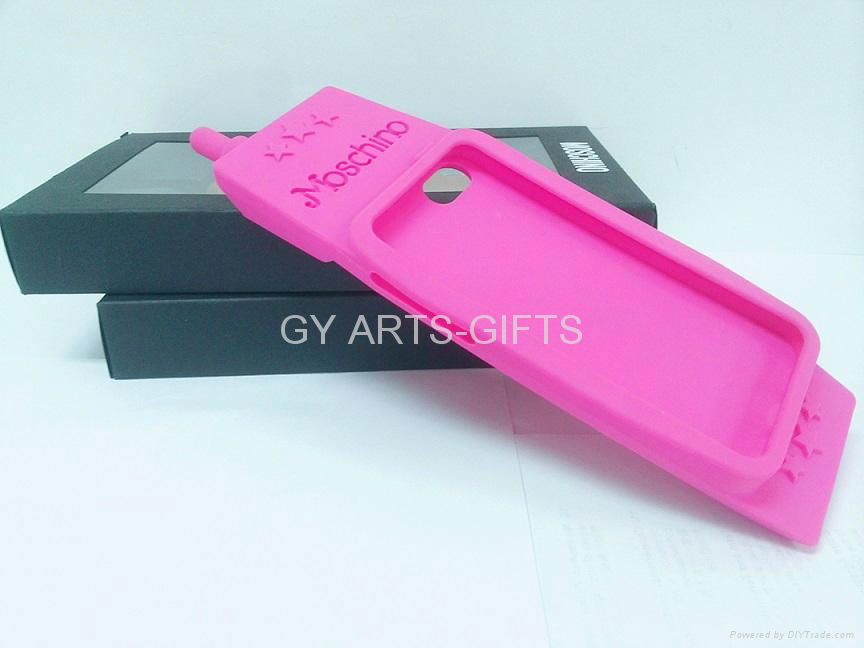          Silicone phone case for IPHONE 5s  Pink 3