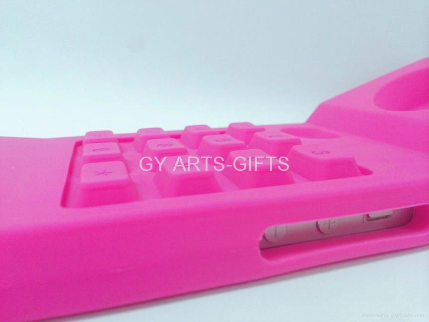          Silicone phone case for IPHONE 5s  Pink 4