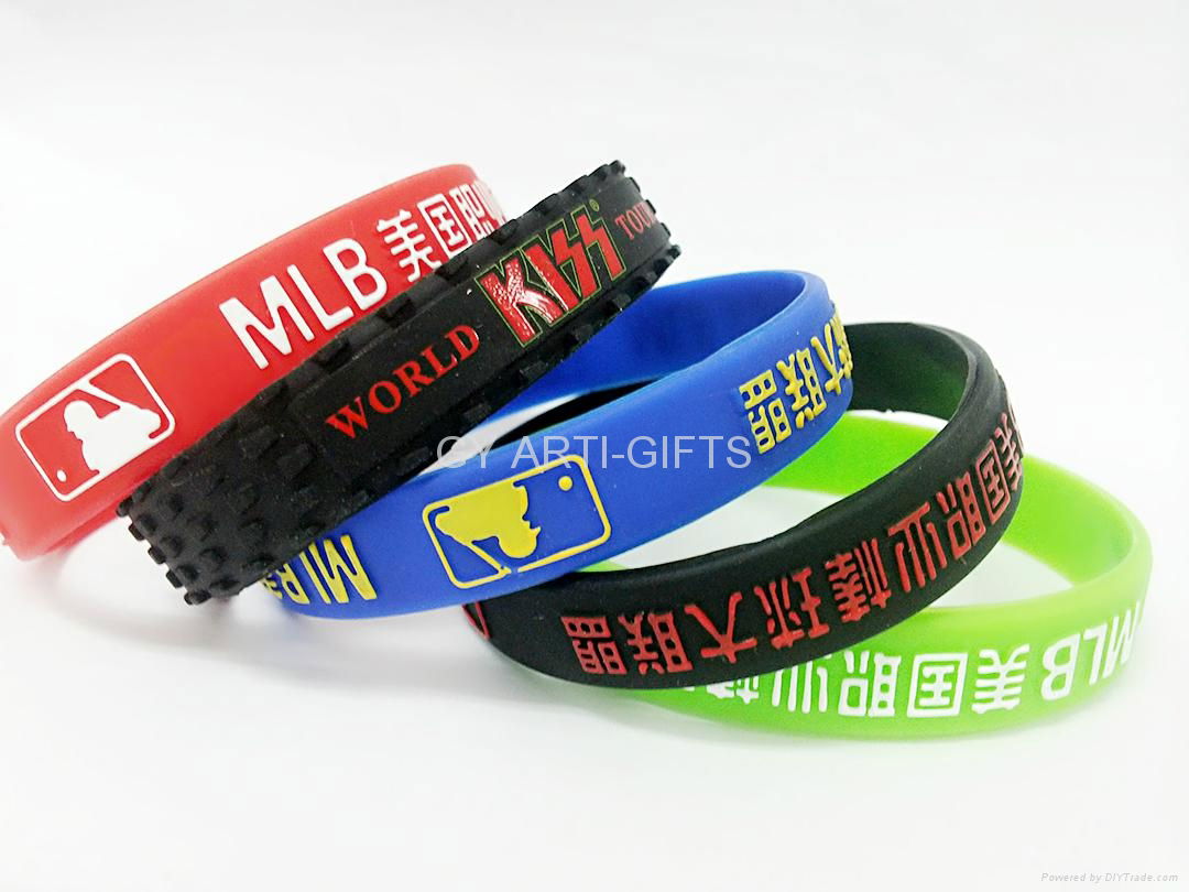 Wholesale Silicone wristbands Twist Silicone Bracelet