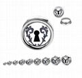 wholesale jewelry new product fashion stainless steel piercing ear tunnel tunnel 5