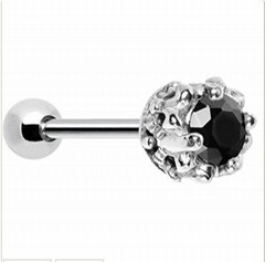 Attic Jewelry Piercing Tongue Barbell Stud piercing Ring