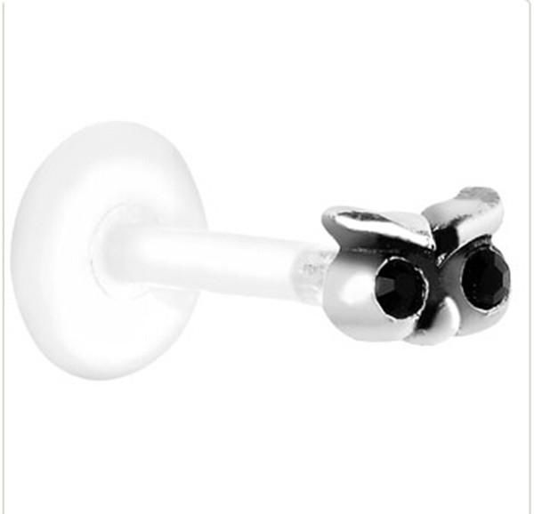 Bow Lip Ring Labret Stud Body Piercing Jewelry