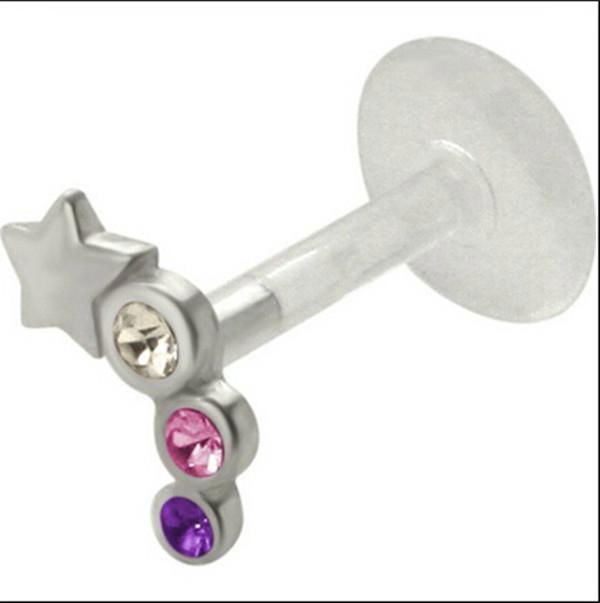 Bow Lip Ring Labret Stud Body Piercing Jewelry 5