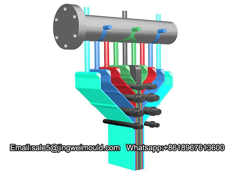 Feedblock for ABA ABC Multi-Layers Co-Extrusion Sheet Extrusion Line 2