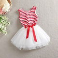 2016 Summer girls dress sleeveless girl stripe dresses kids clothes 3