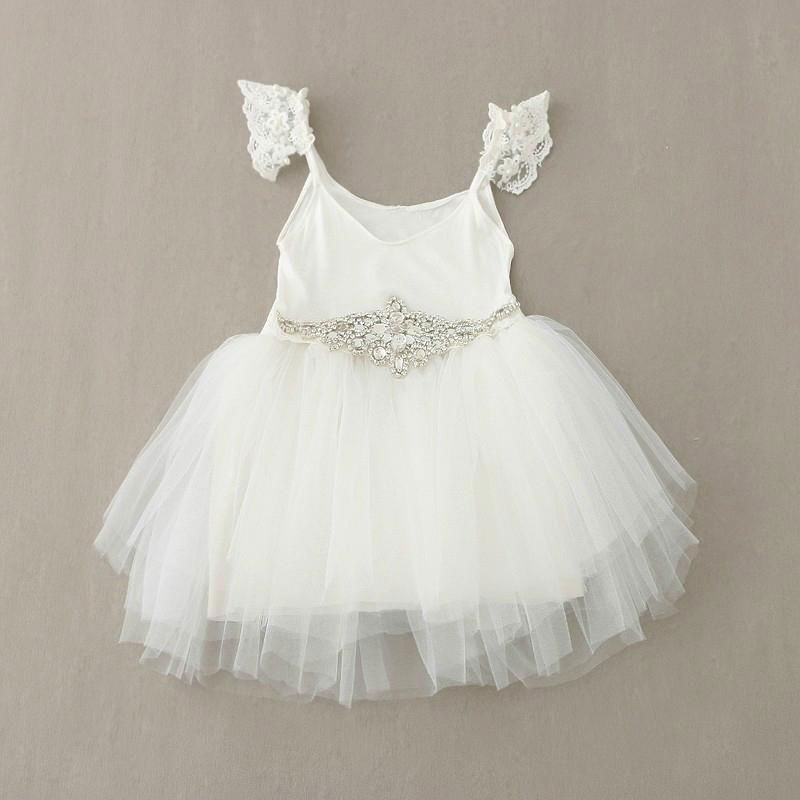 2016 Children baby Sequins sleeveless evening dress for kids girls cotton pa